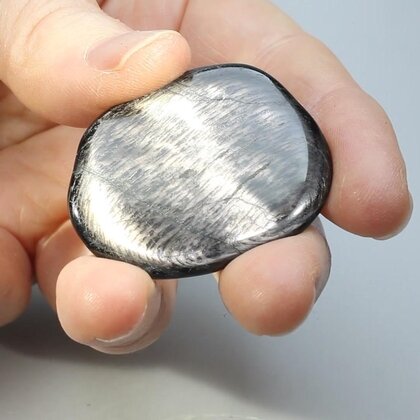 Hypersthene Polished Flat Tumblestone ~39mm