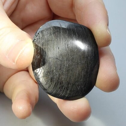 Hypersthene Polished Flat Tumblestone ~40mm