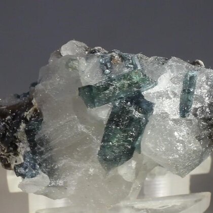 Indicolite (Blue Tourmaline) Quartz Crystal ~36mm