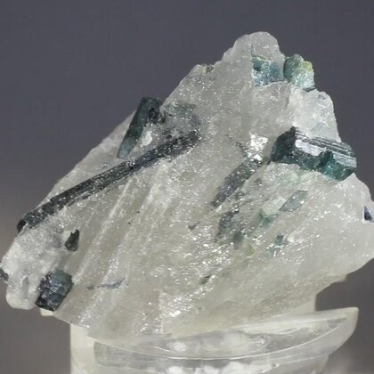 Indicolite (Blue Tourmaline) Quartz Crystal ~37mm