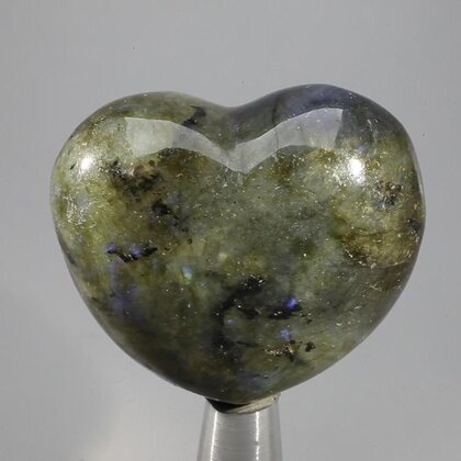 Labradorite Crystal Heart ~45mm