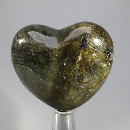 Labradorite Crystal Heart ~45mm