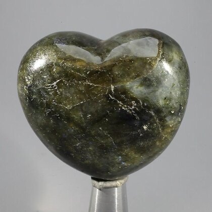 Labradorite Crystal Heart ~46mm