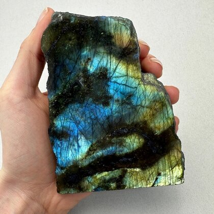 STUNNING Freestanding Labradorite (Part Polished) ~ 115mm