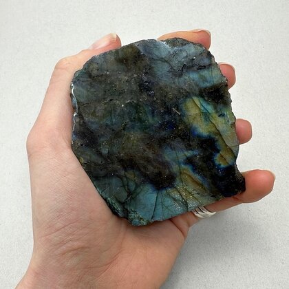 Freestanding Labradorite (Part Polished) ~ 75mm