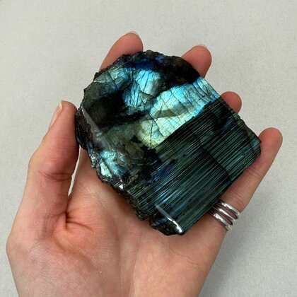 Freestanding Labradorite (Part Polished) ~ 82mm