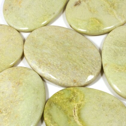 Lemon Jasper Palm Stone ~70x50mm