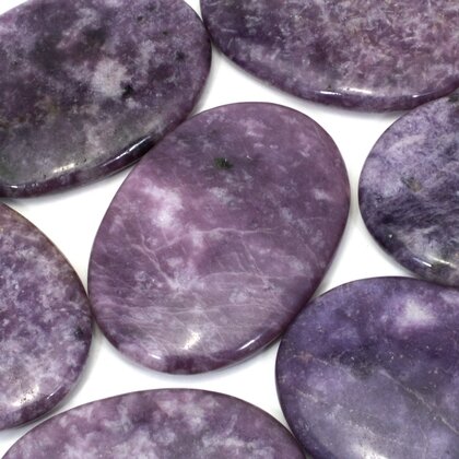 Lepidolite Palm Stone ~70x50mm