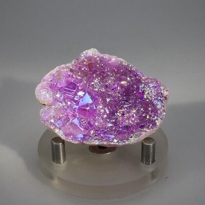 Magenta Aura Quartz Geode ~47x35mm