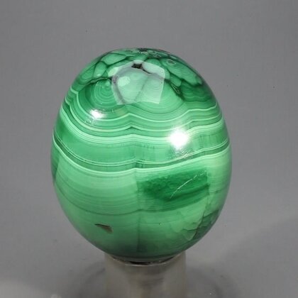 MAGNIFICENT Malachite Crystal Egg ~48mm
