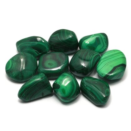 Malachite Tumble Stone (20-25mm) - Single Stone