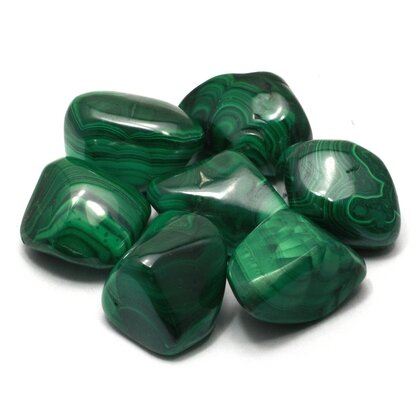 Malachite Tumble Stone (25-30mm) - Single Stone