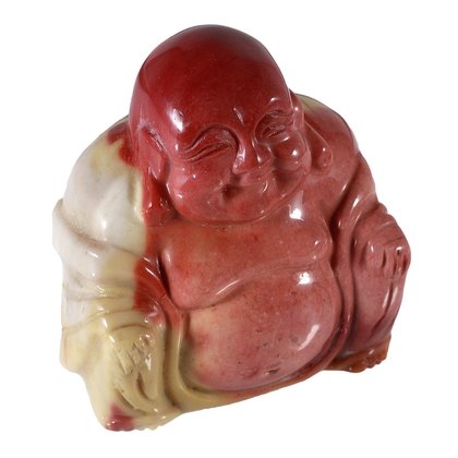 Mookaite Sitting Buddha Statue (Red)