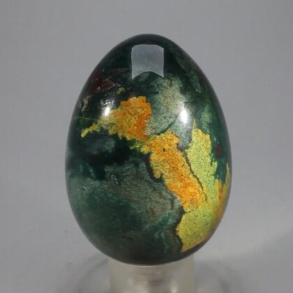 Moss Agate Crystal Egg ~48mm