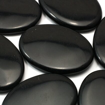 Obsidian Palm Stone ~70x50mm