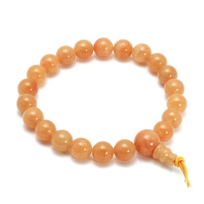 Peach Aventurine Power Bead Bracelet