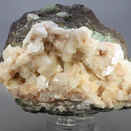 Pink Heulandite Crystal Cluster ~70mm