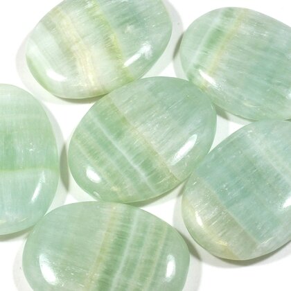 Pistachio Calcite Massage Stone ~40mm