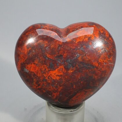 Poppy Jasper Crystal Heart ~45mm