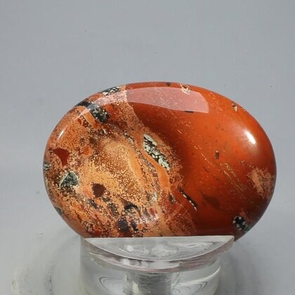 Poppy Jasper Thumbstone (Extra Grade) ~40x30mm