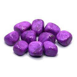 Blue howlite Palm Stone : CrystalAge