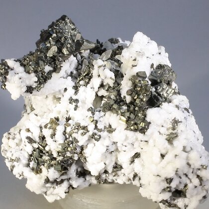 ATTRACTIVE Pyrite with Calcite & Arsenopyrite (Casapalca, Peru) ~50mm