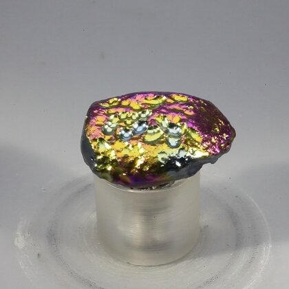 Rainbow Aura Tektite Tumblestone ~26mm