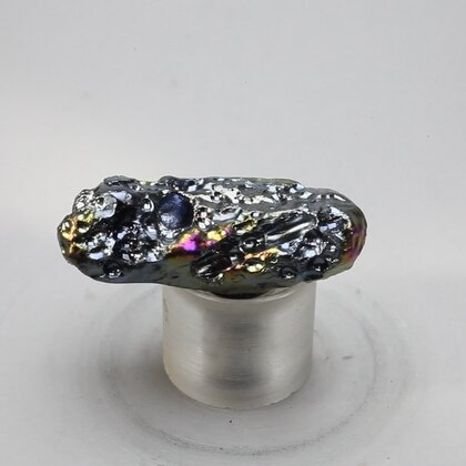 Rainbow Aura Tektite Tumblestone ~35mm