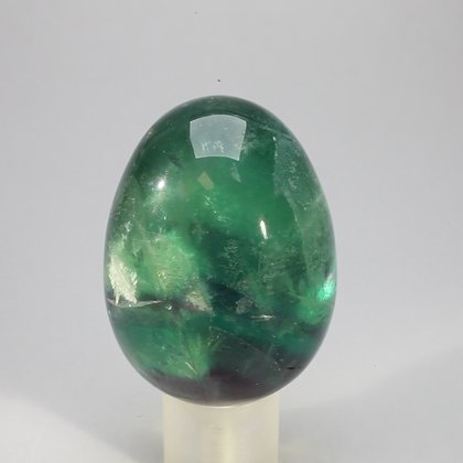 Rainbow Fluorite Crystal Egg  ~48mm