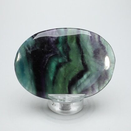 Rainbow Fluorite Palmstone (Extra Grade) ~70 x 50 mm