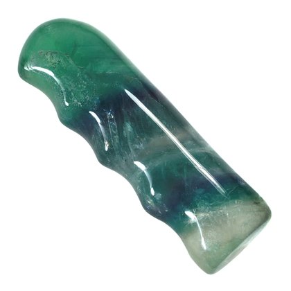 Rainbow Fluorite Easy Grip Crystal Massage Wand 80 x 25mm