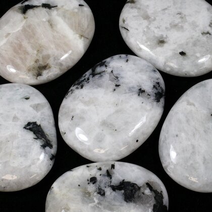 Rainbow Moonstone Massage Stone ~40mm