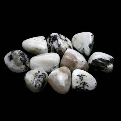 Rainbow Moonstone Tumble Stones (20-25mm) - Single Stone