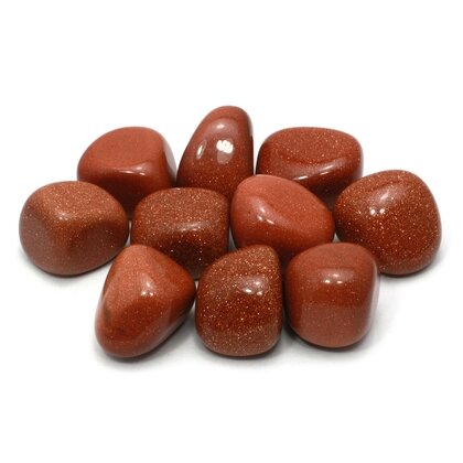 Red Goldstone Tumble Stone (20-25mm) - Single Stone