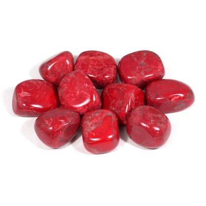 Red Howlite Tumble Stone (20-25mm)