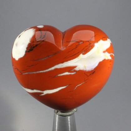 Red Jasper Crystal Heart ~44mm