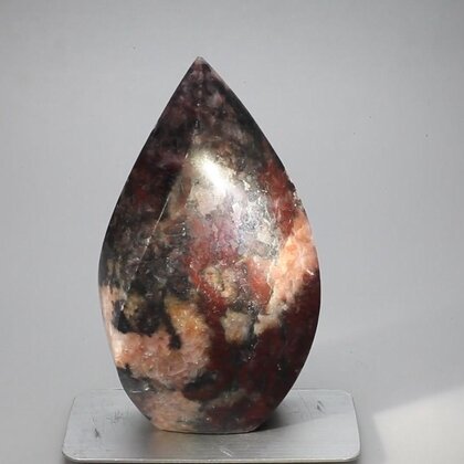 Rhodonite Crystal Flame ~96x55mm