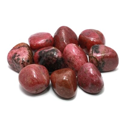 Rhodonite Tumble Stone (20-25mm) - Single Stone