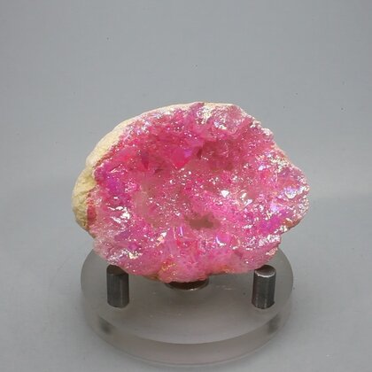 Rose Aura Quartz Geode ~50mm