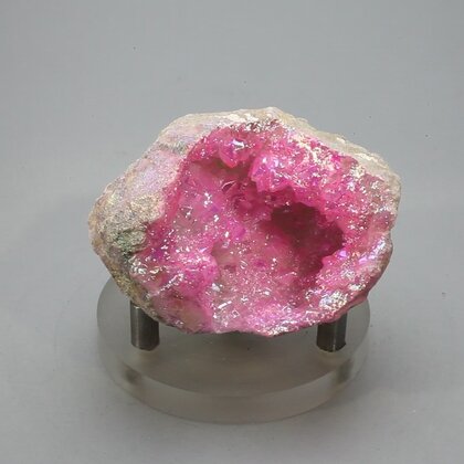 Rose Aura Quartz Geode ~50mm