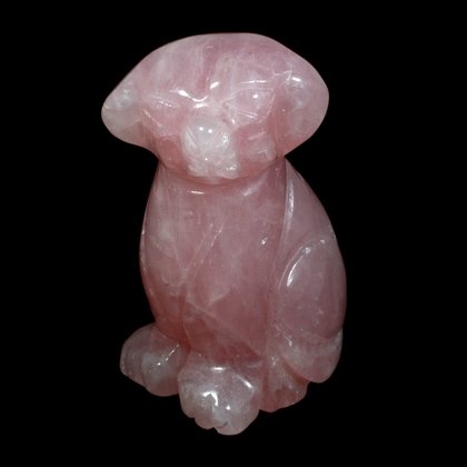 Rose Quartz Crystal Dog