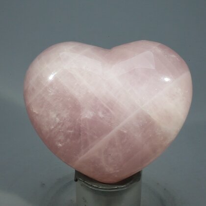 Rose Quartz Crystal Heart  ~45mm