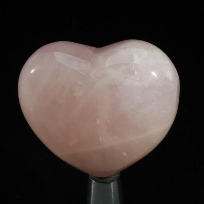 Rose Quartz Crystal Heart  ~45mm