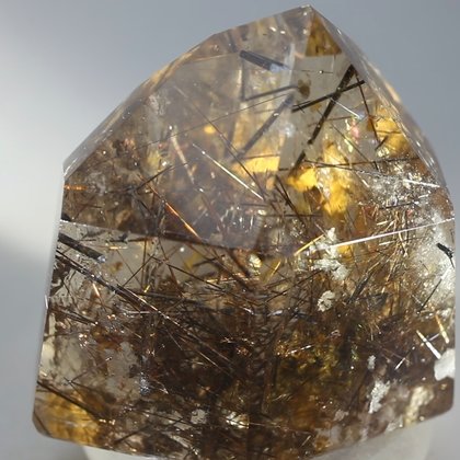 SPIRITUAL Rutilated Smoky Quartz Polished Point ~4.5 x 5cm