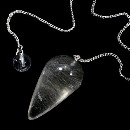 Rutilated Quartz Long Drop Pendulum