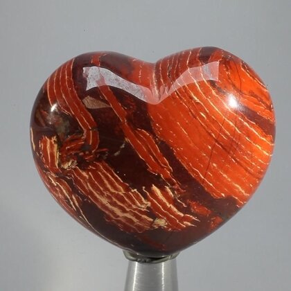Snake Skin Jasper Crystal Heart ~46mm
