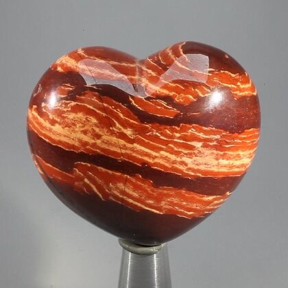 Snake Skin Jasper Crystal Heart ~46mm