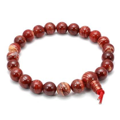 Snakeskin Jasper Power Bead Bracelet