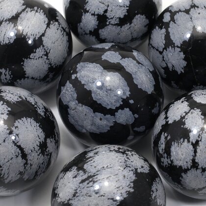 Snowflake Obsidian Medium Crystal Sphere ~45mm