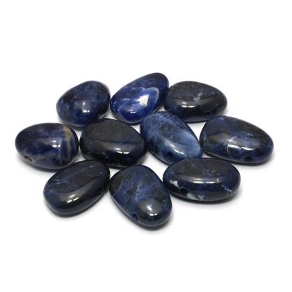 Sodalite Drilled Tumble Stone
